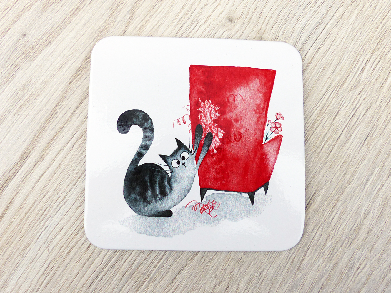 podtácek Kočka škrabalka