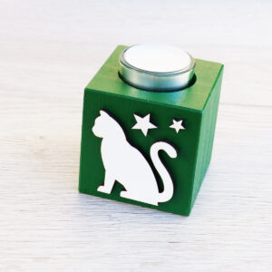 Kočičí svícen hvězdičky - zelený