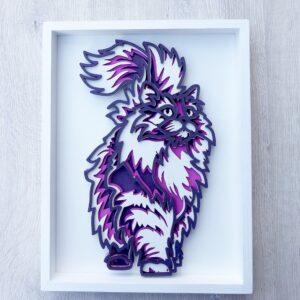 Obraz na stěnu Fialová kočka