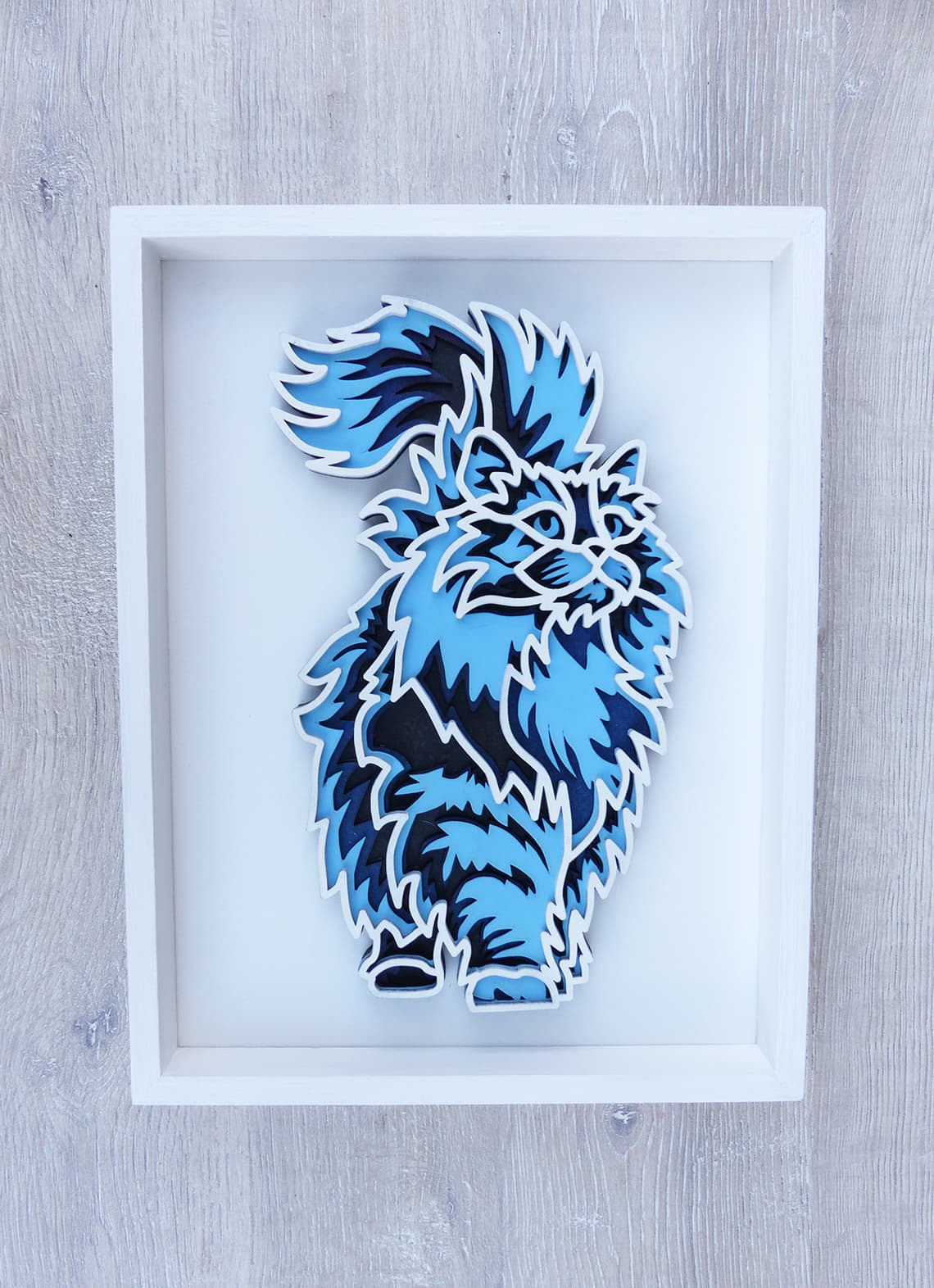 Obraz na stěnu Modrá kočka