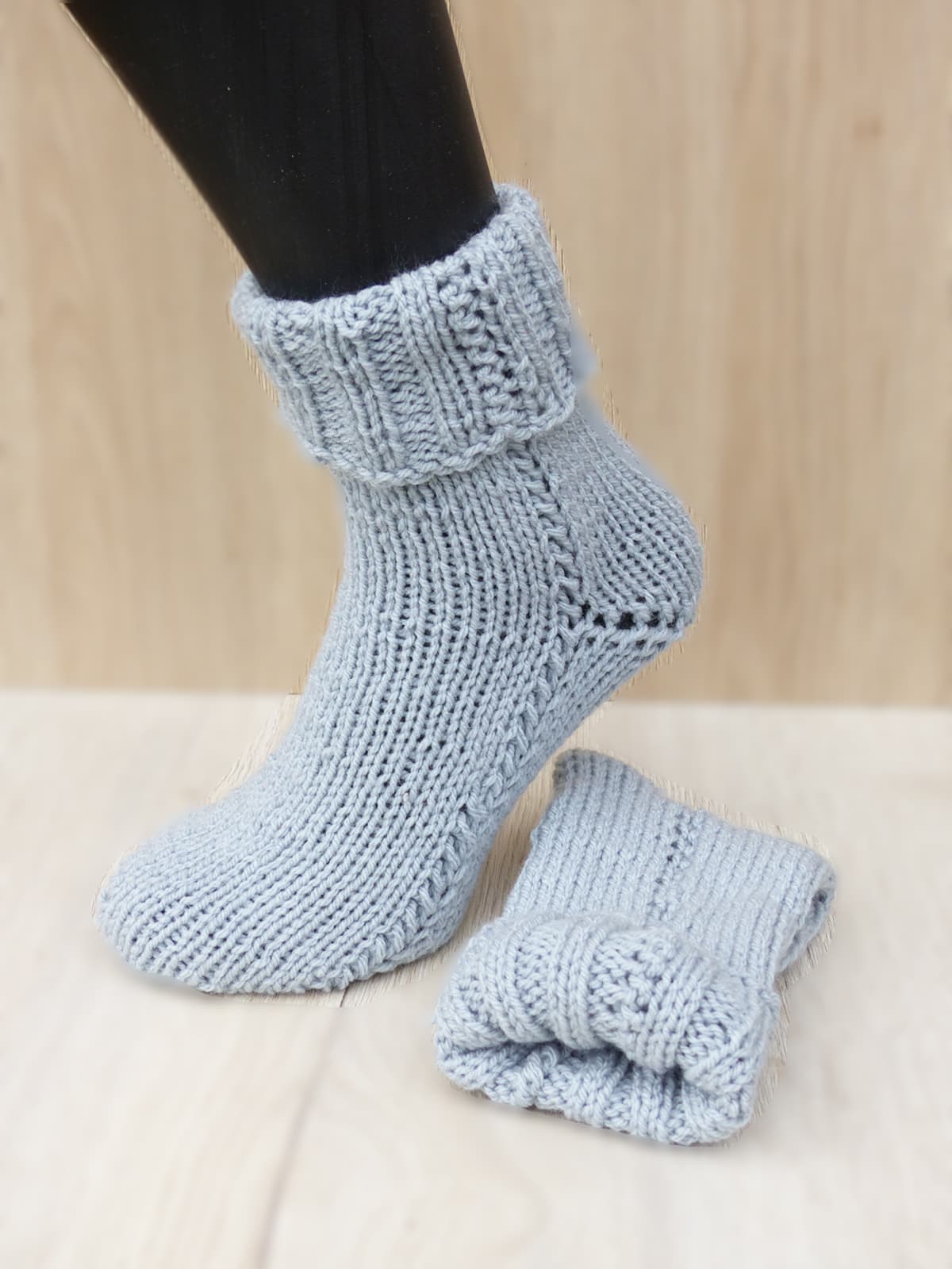 Šedo-modré ponožky