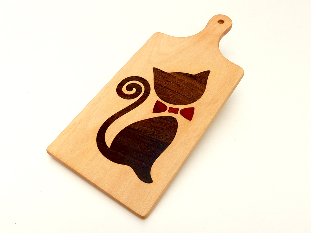 Bukové prkénko - Nóbl kočka - Hnědé