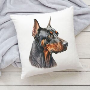 Polštář se psem - Dobrman