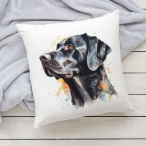 Polštář se psem - Labrador černý