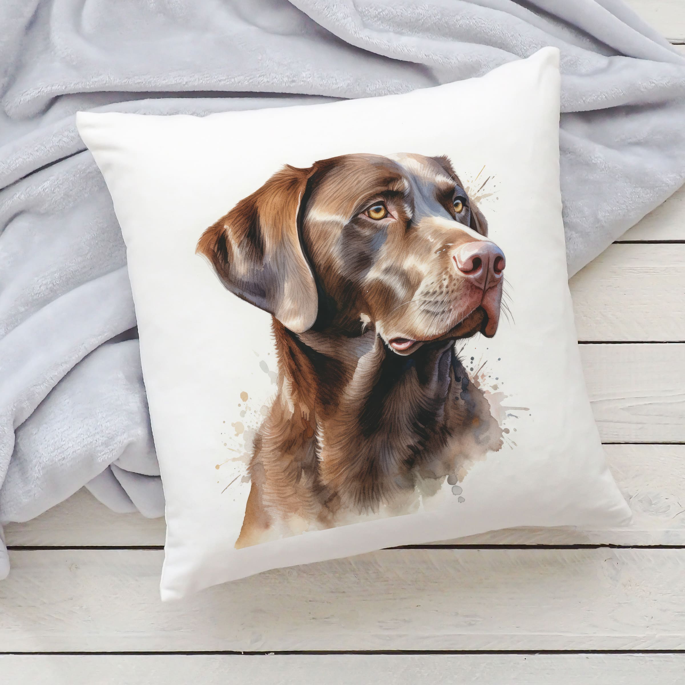 Polštář se psem - Labrador hnědý II