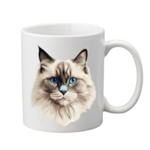 hrneček s Ragdoll kočkou