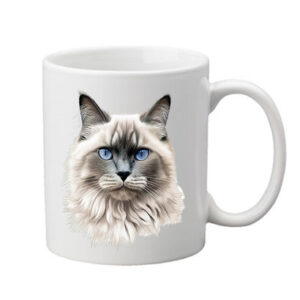 hrneček s Ragdoll kočkou