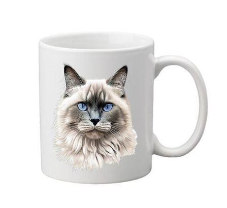 hrneček s Ragdoll kočkou