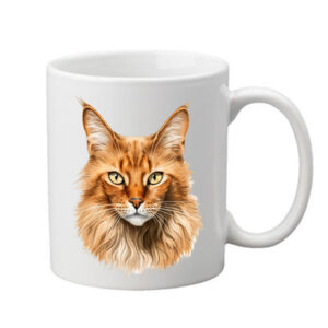 hrneček se zrzavou kočkou