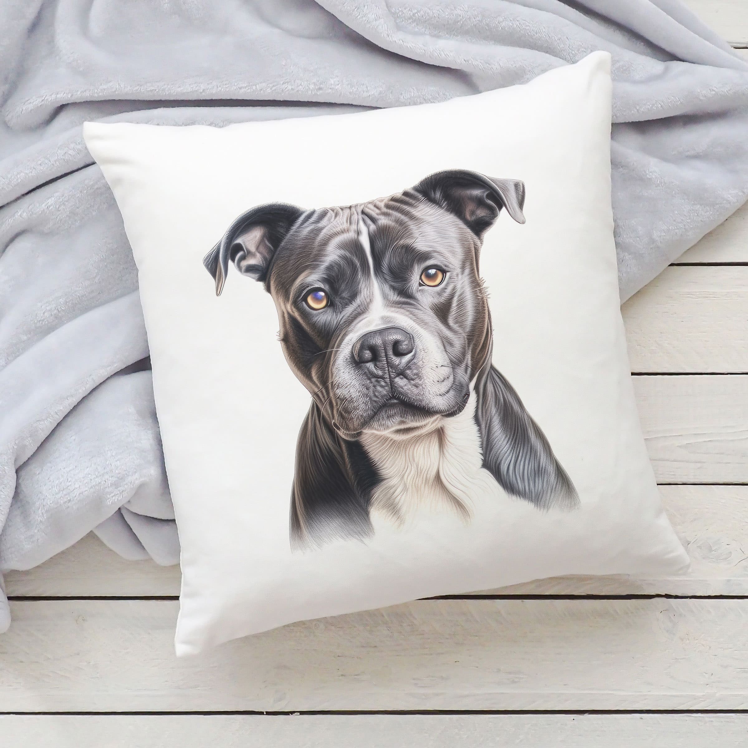 Polštář se psem - Stafordširský bulteriér III