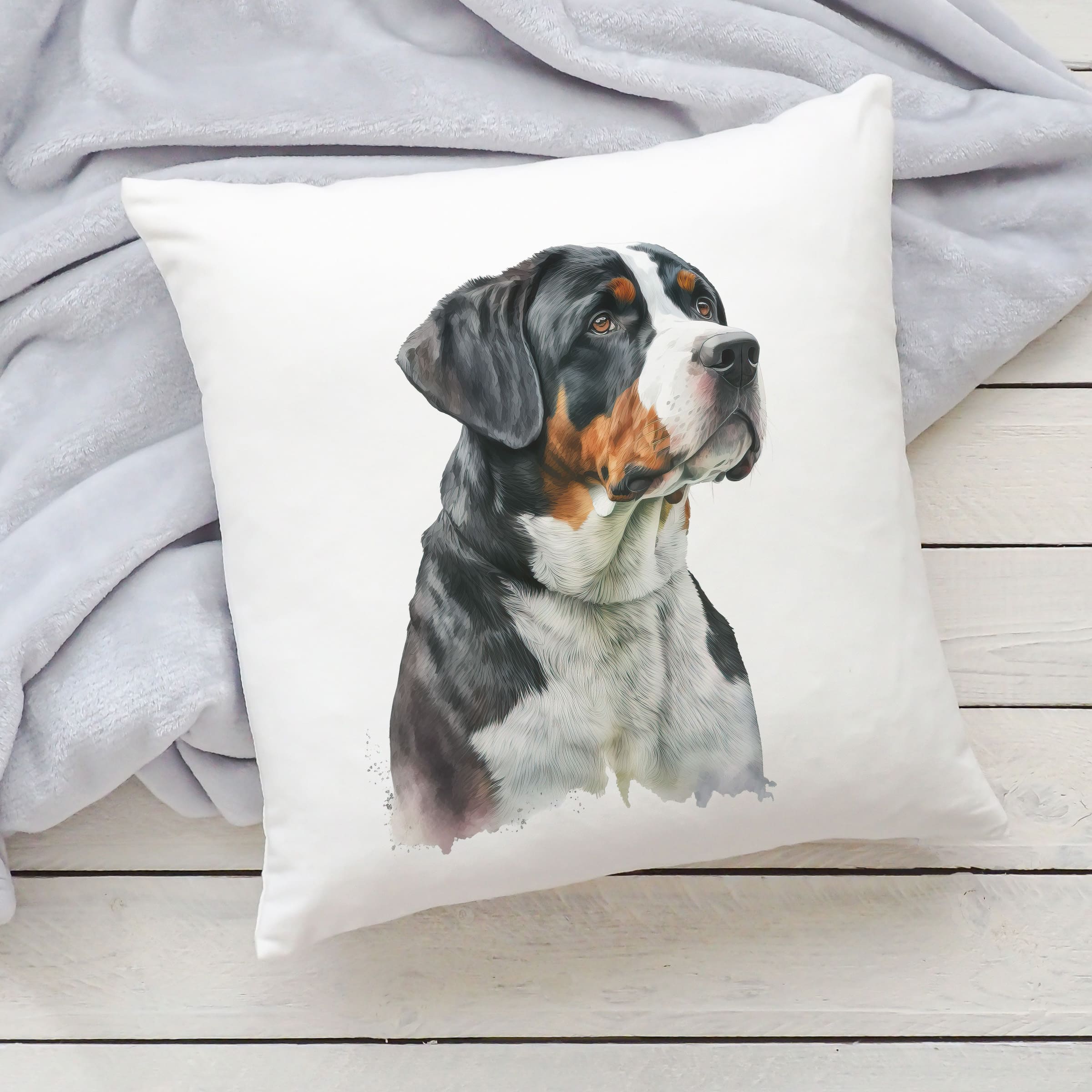 Polštář se psem - Švýcarský salašnický IV