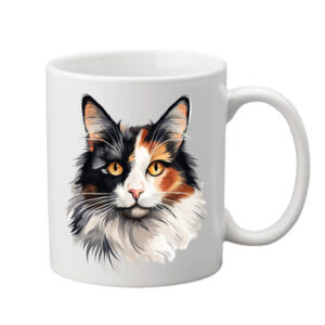 Hrneček s kočkou - Tříbarevka