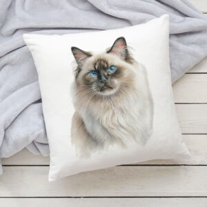 Polštář s kočkou - Barmská