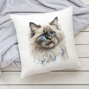 Polštář s kočkou - Barmská 2