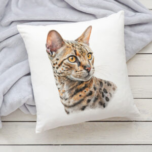 Polštář s kočkou - Bengálská 2