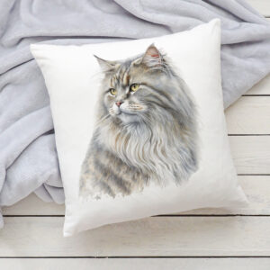 Polštář s kočkou - Britská dlouhosrstá 2