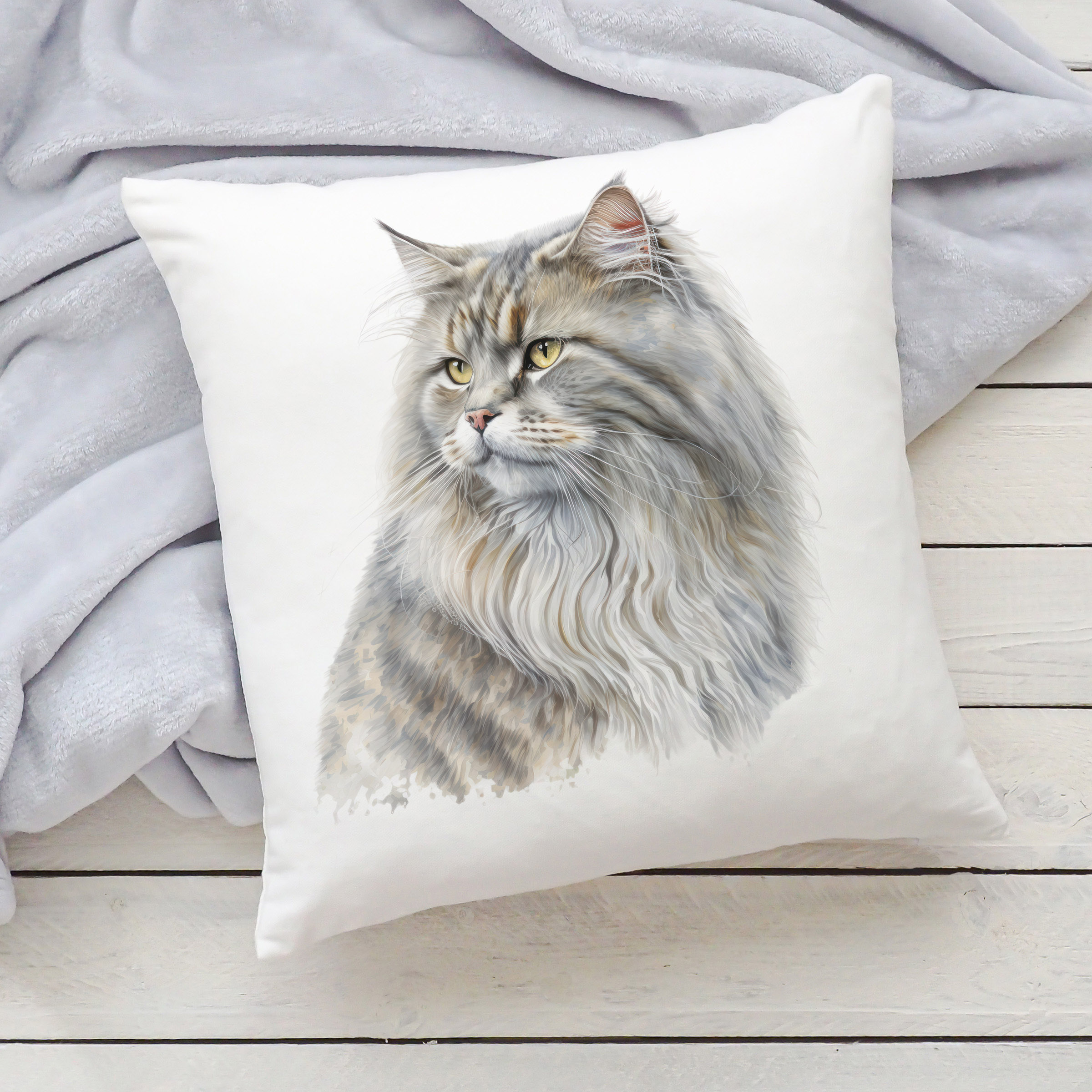 Polštář s kočkou - Britská dlouhosrstá 2