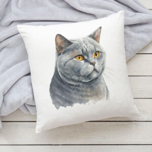 Polštář s kočkou - Britská krátkosrstá 2